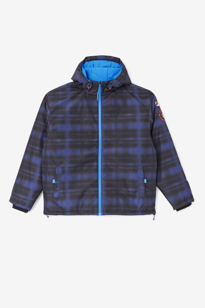 Fila Beta Puffer Blue Jacket Mens - NZ 34516-WKNH